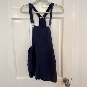 Roxy linen Navy Blue Overalls